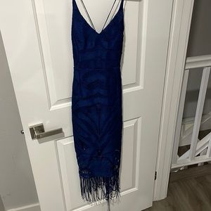 Wedding guest dress navy lace